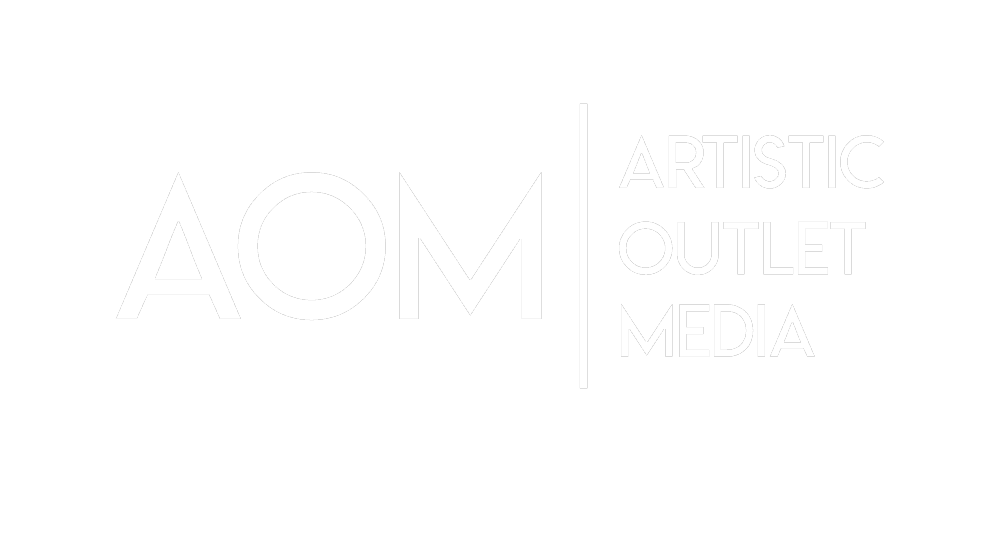 AOM logo white